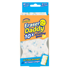 Scrub Daddy Eraser Daddy 10x, Magic Sponge Erasers, Strong & Durable Melamine Wall Cleaner, Dual-Sided Scrubber Pads, All Purpose Cleaning Sponges fo