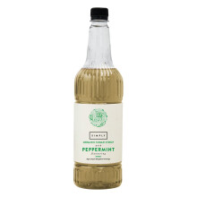Simply Organic Peppermint Syrup Vegan Nut Free Natural Flavoured Syrup for