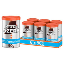 NESCAFÉ Azera Americano Decaff Instant Coffee 90g Pack of 6 Packing May Var