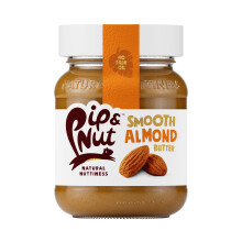 Pip & Nut - Smooth Almond Butter (6 x 170g) | Natural Nut Butter, No Palm Oil, No Added Sugar, Hi-Oleic Almonds, High in Unsaturated Fats, Gluten Fre