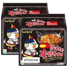 SPICEHUB SAMYANG Buldak HOT Chicken Flavour Ramen Noodles, (Pack of 10) BY SPICEHUB
