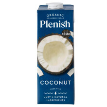 Plenish Organic Unsweetened Coconut Milk 1L Pack of 8