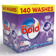 Bold All-in-1 PODS Washing Liquid Laundry Detergent Capsules, 140 Washes, 3.72 K
