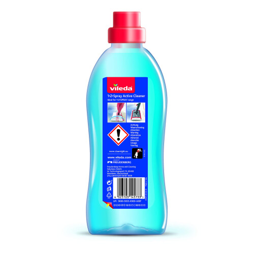 Vileda Vileda 1-2 Spray Active Cleaner, Diluted Cleaning Liquid for 1-2 2
