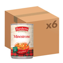 Baxters Favourites Minestrone Soup, 400 g (Pack of 6)