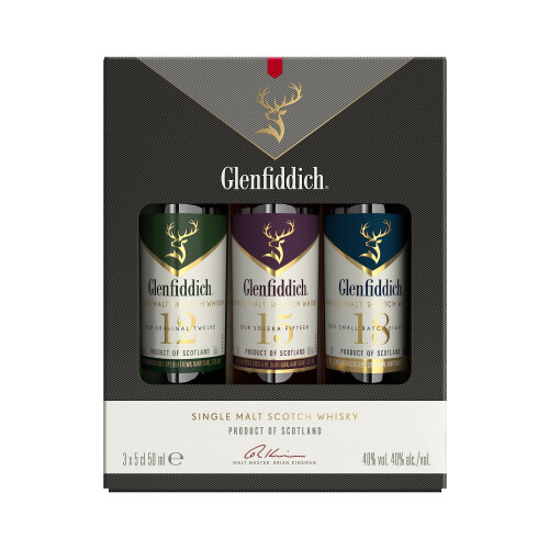 Glenfiddich GLENFIDDICH Single Malt Scotch Whisky Taster Gift Pack - 40% ABV
