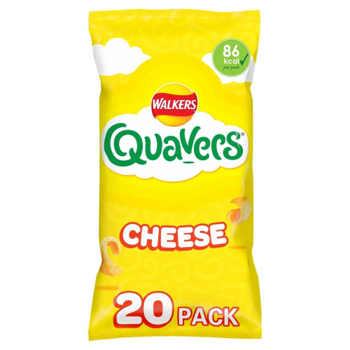 Walkers Walkers Quavers Cheese Multipack Snacks Crisps 20x16g