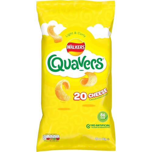 Walkers Walkers Quavers Cheese Multipack Snacks Crisps 20x16g 2