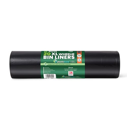 BIN IT 20 Wheelie Bin Liners 360 Litre, Eco 1