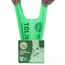 RAYTID Tie Handle Compostable Food Waste Bags 10l 75 Extra Compostable