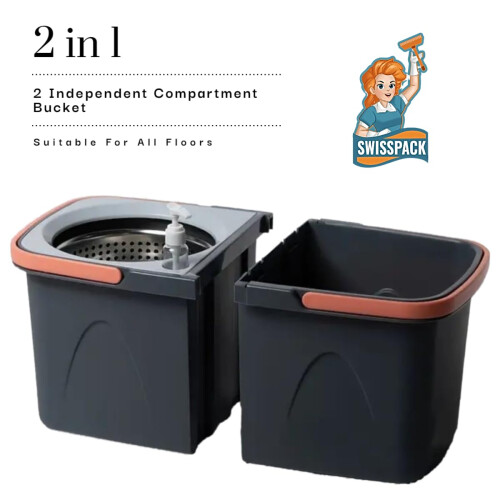 MOP AND BUCKET (SPLIT BUCKET SPIN MOP) 1