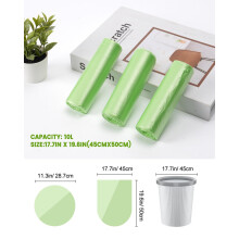 Bin Bags Liner 120 PCS Biodegradable Food Waste Bags 10 L Compostable