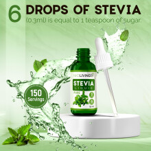 NKD Living Pure Stevia Liquid Drops 50ml Pure Stevia Unflavoured wit