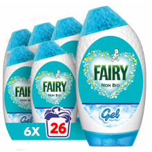 Fairy Non Bio Laundry Detergent Gel, 156 Washes (6 x 858 ml), Voted Number 1 For Sensitive Skin
