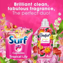 Surf 3 in 1 Tropical Lily Laundry Washing Detergent Capsules joyinfuse