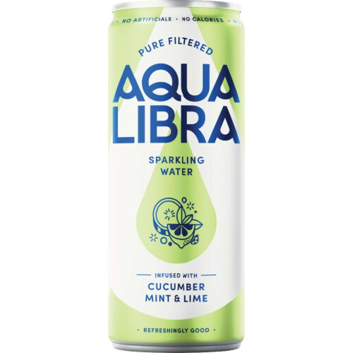 AQUA Libra Sparkling Water, Sugar Free Fruit Water, Zero Sugar, No 2