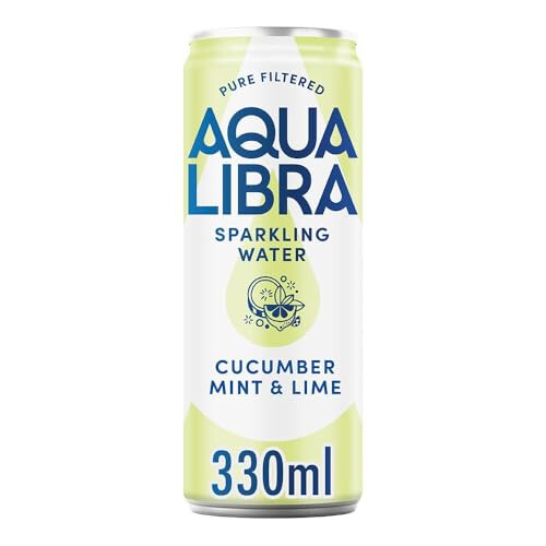 AQUA Libra Sparkling Water, Sugar Free Fruit Water, Zero Sugar, No 1