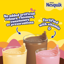 Nesquik Banana Flavoured Milkshake Powder with Vitamin C D 500g Tub P