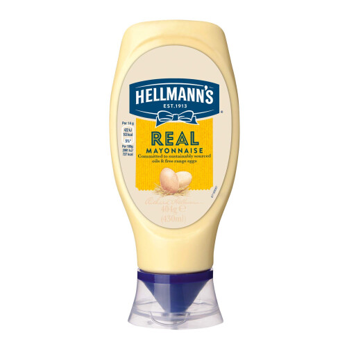 Hellmann's Real Squeezy Mayonnaise, 8 x 430 ml