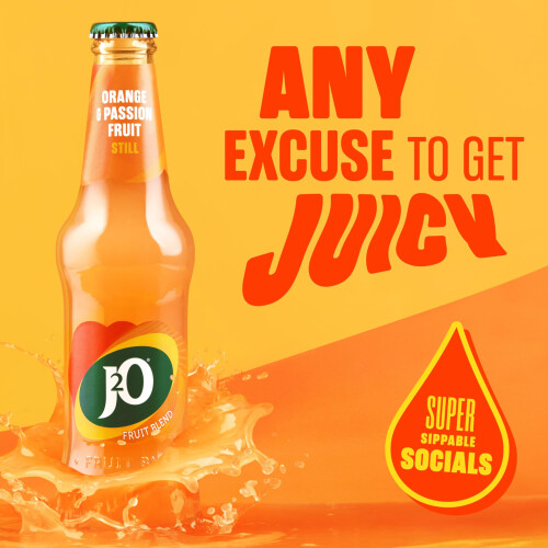J2O Fruit Blend, Orange and Passion Fruit, 10 x 275ml 1