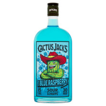 Cactus Jack's Electric Blue Raspberry, raspberry flavour sweet and
