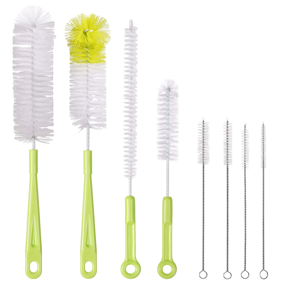 Vicloon Bottle Brushes, 8Pcs Multipurpose Bottle Cleaning Brushes Non-Scratch Water Bottle Cleaner Set For Baby Bottle Tube Pipe Flask Straws Brush