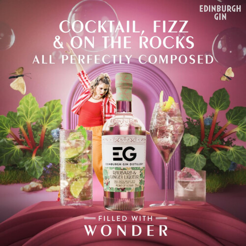 Edinburgh Gin Rhubarb & Ginger Liqueur, 50cl 2