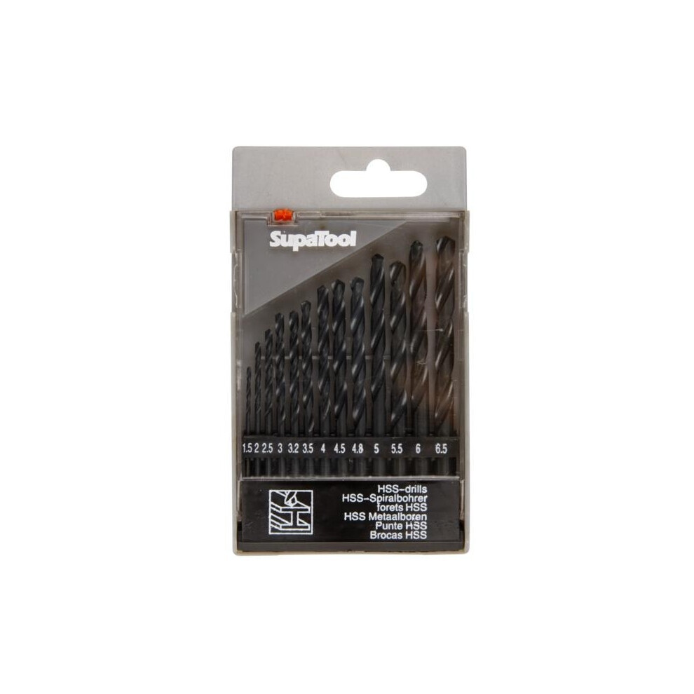 Supatool Metal Hss Drill Bit Set (Pack Of 13) 5059699445871