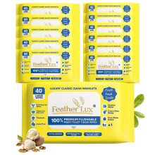 Wet Toilet Wipes Flushable for Adults 12x 40 Flushable Toilet Wipes with Co