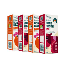Freja Best of Instant Bone Broth Beef Chicken 100 Natural Rich in Colla