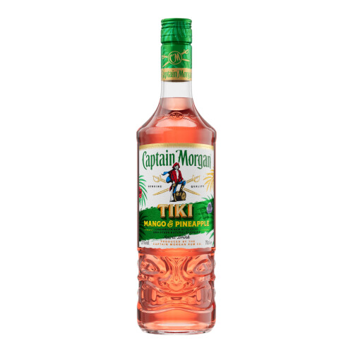 Captain Morgan Tiki Pineapple  Mango  25 vol  70cl  Rum Based Spirit  Shape