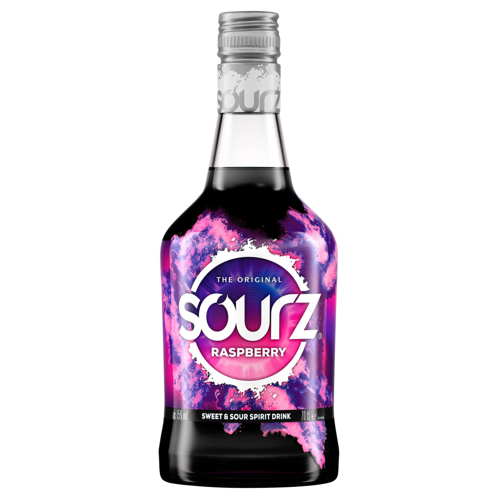Sourz Raspberry Liqueur 15% Abv - 70 Cl