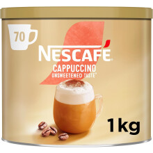 NESCAFÉ Cappuccino Unsweetened Taste Instant Coffee 1kg Tin, Packaging