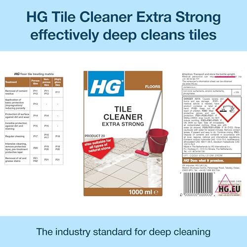 HG HG Tile & Grout Cleaner - 1l 1