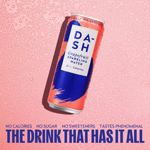DASH Water Grapefruit - 12 x Grapefruit Flavoured Sparkling Water 2