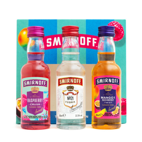 Smirnoff Flavoured Vodka Gift Set - Official Red Label No 21, Mango &