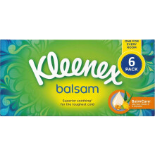 Kleenex Balsam 3 Ply Facial Tissues Superior Soothing Balm Care 384 Co