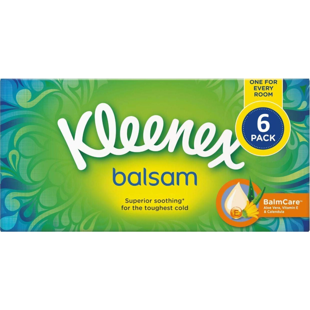 Kleenex Balsam 3 Ply Facial Tissues Superior Soothing Balm Care 384 Co