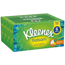 Kleenex Balsam 3 Ply Facial Tissues Superior Soothing Balm Care 384 Count P