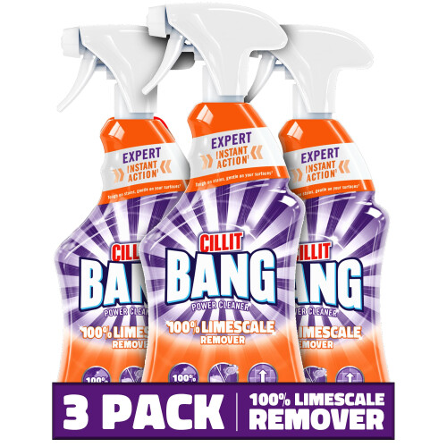 Cillit Bang Cillit Bang 750ml Limescale Remover, 3 Pack, Fast Stain & Virus