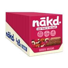Nakd Berry Delight Natural Fruit & Nut Bars - Vegan - Healthy Snack -