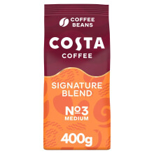 Costa Coffee Beans Signature Blend, Bag 400g x 5, Robusta & Arabica
