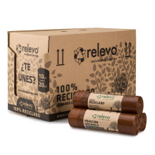 Relevo Brown Drawstring Bin Bags