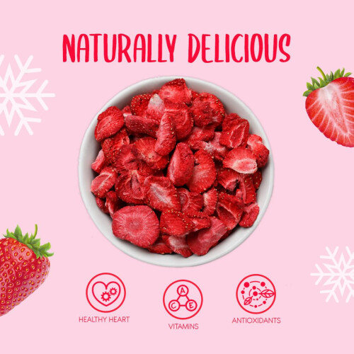 Freeze Dried Strawberry Slices 100g 2
