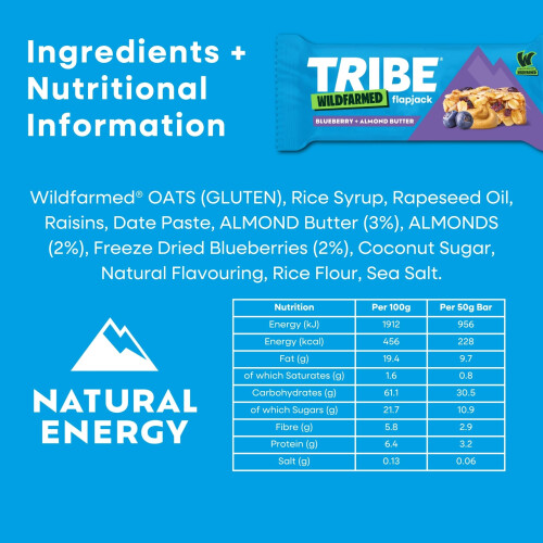 Tribe TRIBE x Wildfarmed Vegan Flapjack Bars 1