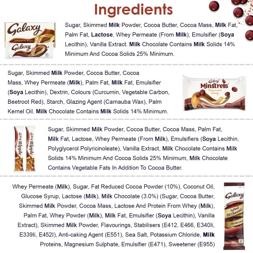 Chocohugs Chocolate Gift Hamper Box | Filled w/ Galaxy Full Sized Bars 1