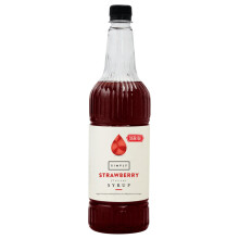 Simply Sugar Free Strawberry Syrup, Low Calorie, Vegan & Nut Free Flavoured Syrup for Coffee, Cocktails & Baking (1 Litre)
