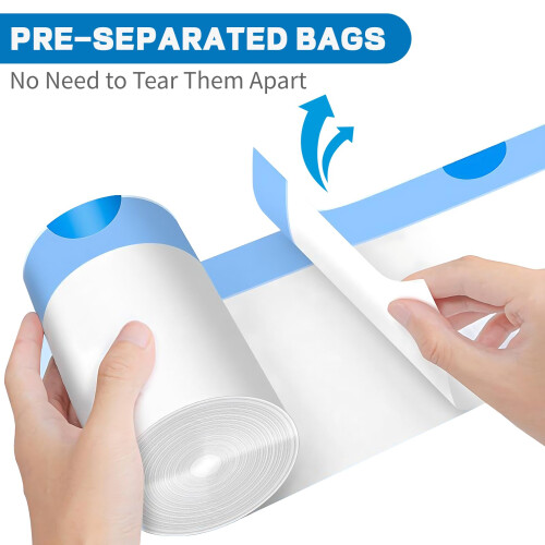 BODFPPC Bin Bags 10l, 60 Counts Tear 2