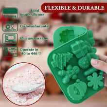 Kerstchocoladevorm Bakvorm Handgemaakte Diy Cadeau Sneeuwvlok Kerstboom Kerstmanvorm