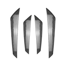 Car Front Bumper Outer Side Splitter Spoiler Canard Trim for WRX STI VB 2022+ Carbon Fiber